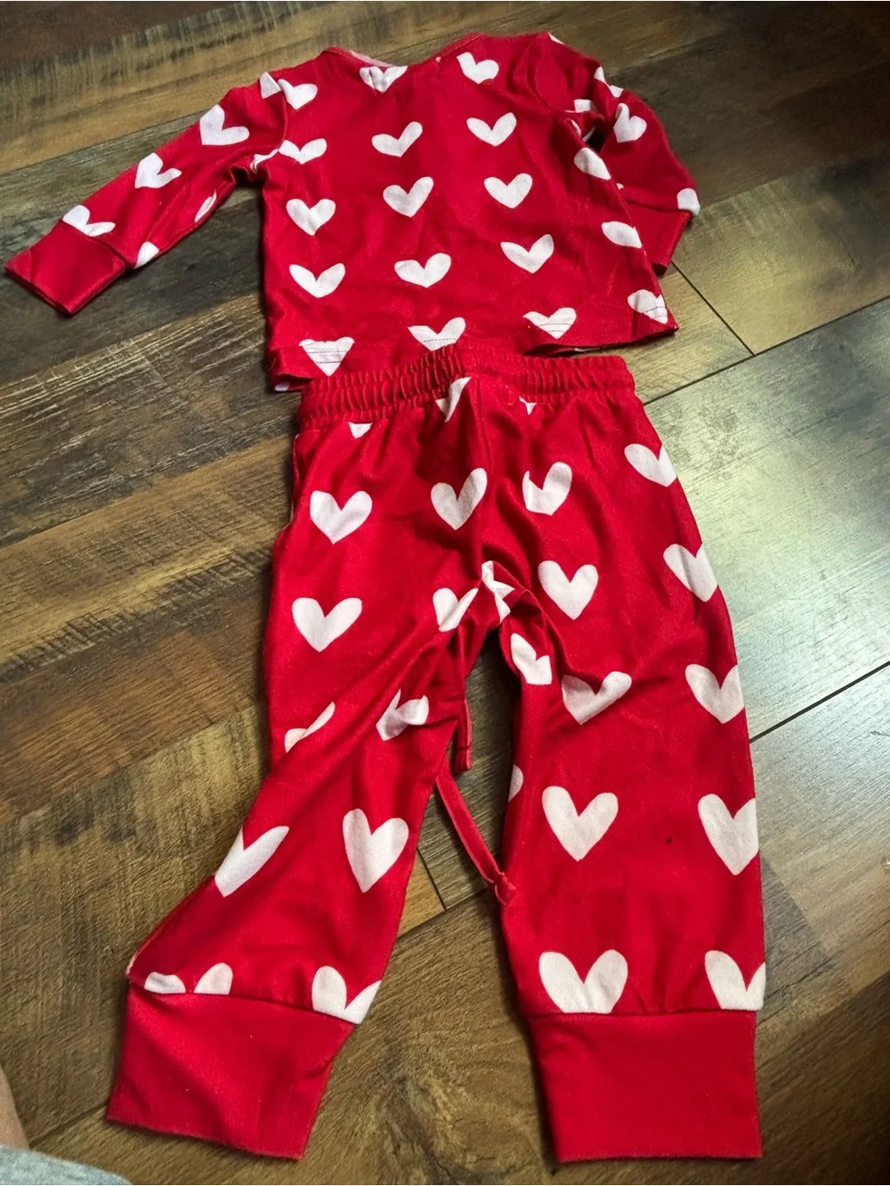 Sweet honey brand heart print 2-piece set size 12 months NWT